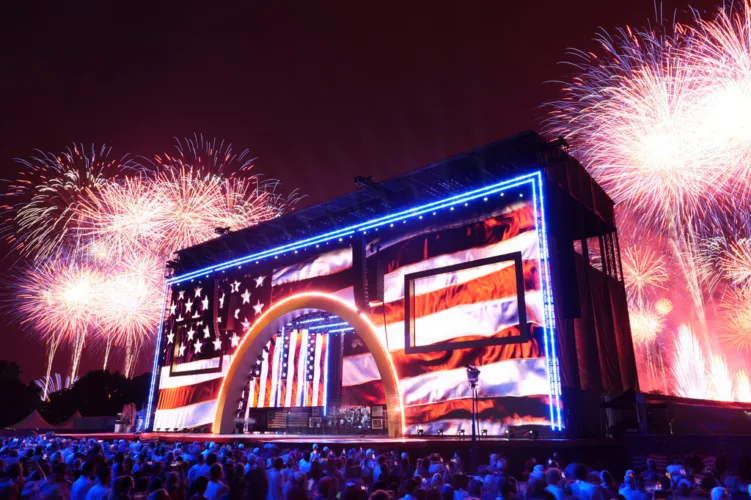Trump mixes patriotism with partisanship as he celebrates America's 'joyous' 250th anniversary